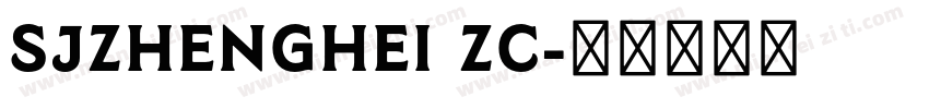 SJzhenghei ZC字体转换